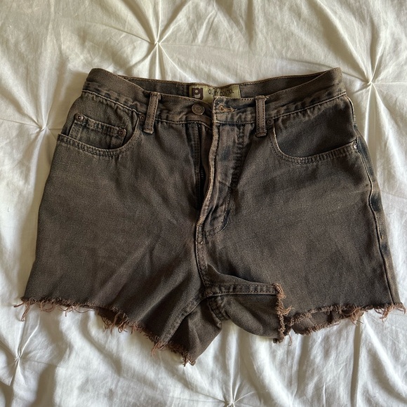 Vintage Brown Jean Shorts - Picture 1 of 4